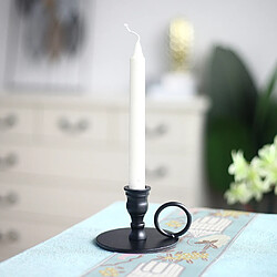 Avis Mat Noir Bougeoirs pour Taper Bougies, Décoratif Chandelier Titulaire pour le Mariage, À Manger, Partie, adapte 3/4 pouces Épais Bougie & Led