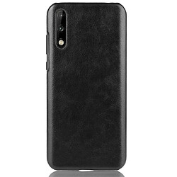 Wewoo Coque Rigide Pour Huawei Enjoy 10s Shockproof Litchi PC + PU Case Black