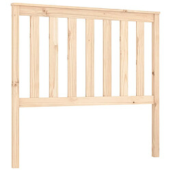 Maison Chic Tête de lit scandinave,Meuble de chambre 106x6x101 cm Bois massif de pin -MN72708