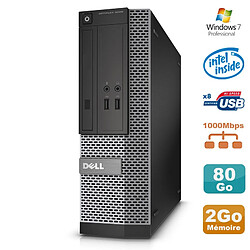 PC Dell Optiplex 3020 SFF Intel G3220 3GHz 2Go Disque 80Go DVD W7 - Occasion