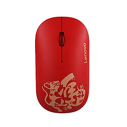 Yonis Souris Sans Fil Silencieuse Ergonomique Rouge