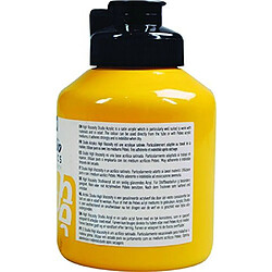 Avis Pébéo Peinture Acryliques Pot de 500 ml Jaune Cadmium Moyen Imitation