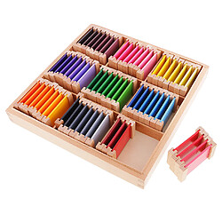 Acheter Boîte De Couleur En Bois De Hêtre Pour Enfants D'âge Préscolaire Ensemble Familial De Jouets D'enseignement Précoce