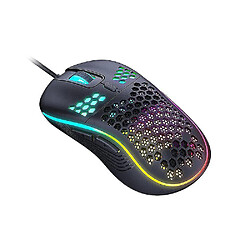 Acheter Universal D011 souris de jeu RVB légère 7200dpi coque en nid d'abeille les souris ergonomiques avec câble ultra tissage pour