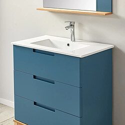 Wilsa Ensemble de salle de bain bleu 80 cm pas cher