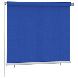 vidaXL Store roulant d'extérieur 160x140 cm Bleu PEHD