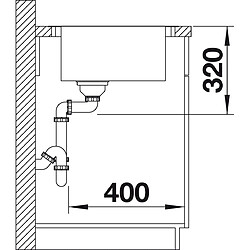 BLANCO 523002 Andano XL 6 S-IF Compact 6 S évier de cuisine eedel acier soie Brillance, acier inoxydable pas cher