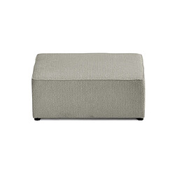 Acheter Bestmobilier Topaze - pouf - en tissu bouclette