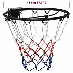 vidaXL Cerceau de basket Noir 45 cm Acier pas cher