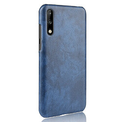 Avis Wewoo Coque Rigide Pour Huawei Enjoy 10s Shockproof Litchi PC + PU Case Blue