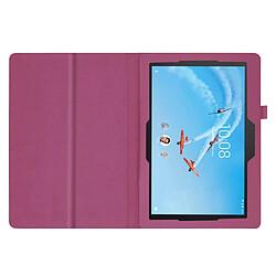 Avis Etui en PU avec un support violet pour votre Lenovo Tab E10