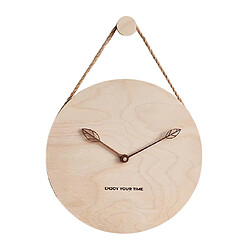 Horloge Murale à Suspendre En Bois 12 "Face En Bois Pour Le Salon Style 2