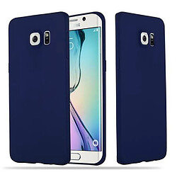 Cadorabo Coque Samsung Galaxy S6 EDGE Etui en Bleu