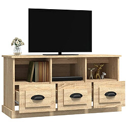 Acheter vidaXL Meuble TV chêne sonoma 100x35x50 cm bois d'ingénierie