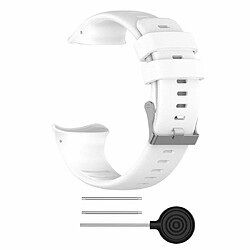 Wewoo Bracelet pour montre connectée Smartwatch avec de montre-bracelet POLAR Vantage V Blanc