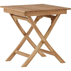 Venture Home Table de jardin pliante carré 70 x 70 cm en teck Ghana.