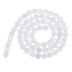 Avis chaîne de perles d'espacement lâche d'opale de pierre gemme naturelle pour les bijoux 6mm 62pcs