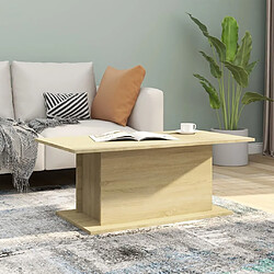 Maison Chic Tabls basse,Table Console pour salon Chêne sonoma 102x55,5x40 cm Aggloméré -MN11600