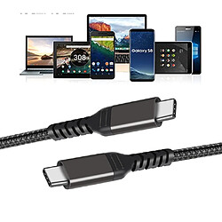 INF Câble USB-C vers USB-C 5A/20V PD 100W Black 2 m