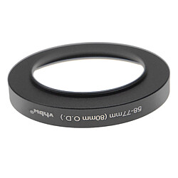 vhbw Bague d'adaptation de filtre Step-Up de 58 mm vers 77 mm compatible avec boîte mate (matte box) 80 mm O.D. - Adaptateur, aluminium, noir-mat