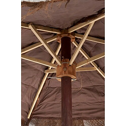 Avis Paris Prix Parasol en Bois Cocotier 250cm Marron