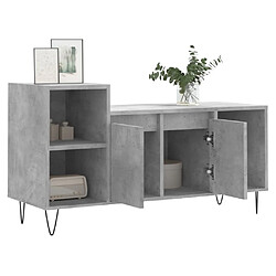 Acheter Maison Chic Meuble TV scandinave - Banc TV pour salon Gris béton 100x35x55 cm Bois d'ingénierie -MN42368