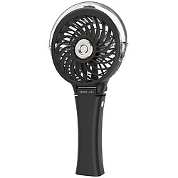 (noir) Ventilateur de Brumisation Opolaire Ventilateur Portable Ventilateur de Poche Rechargeable à Piles