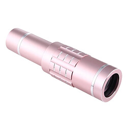 Avis Wewoo Télescope pour iPhone Galaxy Huawei Xiaomi LG HTC et autres Smart Phones Or Rose Universel 18X Loupe Objectif Téléphone Mobile 3 en 1 + Trépied + Clip