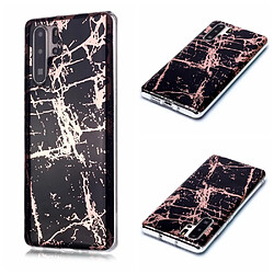 Coque en TPU motif marbre or rose imd noir pour votre Huawei P30 Pro