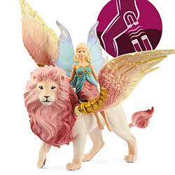 Schleich 70714 Bayala Elfe sur dos de lion ailé