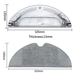 Pièces de rechange pour aspirateur Robot Xiaomi Mijia Mi 1C, réservoir d'eau, serpillère, accessoires ménagers, 2 pièces