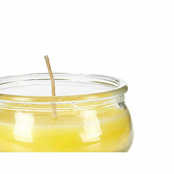 Ibergarden Bougie Jaune verre Cire 7,7 x 4 x 7,7 cm (24 Unités)