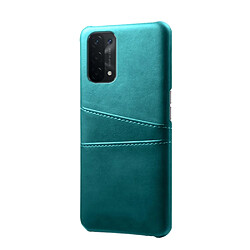 Coque en TPU + PU avec double porte-cartes vert pour votre Oppo A74 5G/A54 5G/A93 5G