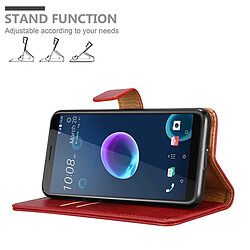 Avis Cadorabo Coque HTC Desire 12 Etui en Rouge