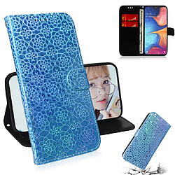 Wewoo Housse Coque Pour Galaxy M30s couleur unie boucle magnétique coloré horizontale étui en cuir PU avec titulaire et fentes cartes et portefeuille et lanière bleu