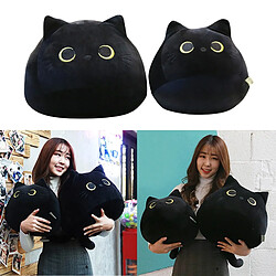 Universal Animaux de dessin animé mignon jouets en peluche mignon chat noir chat façonner douce oreiller en peluche poupée fille chambre à coucher cadeau de la Saint-Valentin ornement oreiller en peluches (40cm)