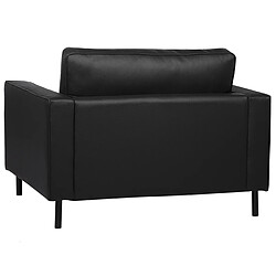 Acheter Beliani Fauteuil SAVALEN Cuir Noir