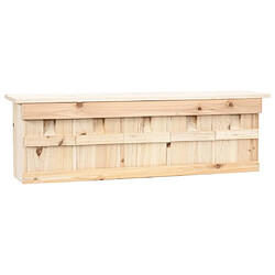 vidaXL Maison pour moineau avec 5 chambres 68x15x21 cm Bois de sapin