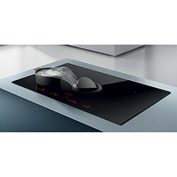 Table de cuisson aspirante à induction 83cm 4 feux 7400w noir - prf0146210a - ELICA