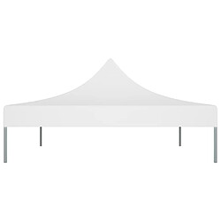 Avis vidaXL Toit de tente de réception 4x3 m Blanc 270 g/m²