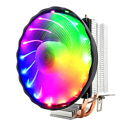 Universal Refroidissement du processeur à tube thermique RGB Ventilateur de refroidissement du processeur silencieux(blanche) pas cher