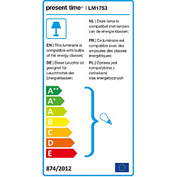 Avis LEITMOTIV Lampe à poser design Noble - H. 46 cm - Blanc