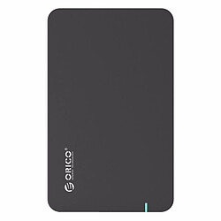 Wewoo Boîtier disque dur noir pour 9.5mm 2.5 pouces SATA HDD / SSD 2569S3 USB3.0 Mirco-B externe boîte de stockage