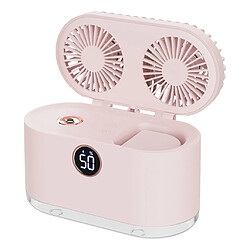 Mini Climatiseur 3 En 1 Ventilateur De Refroidissement Humidificateur Purificateur LED Rose Clair