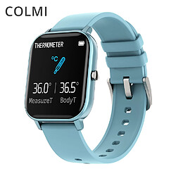 Universal Montres intelligentes Température Température Full Touch Fitness Tracker Surveillance du rythme cardiaque Montres pour femmes et hommes (bleues)