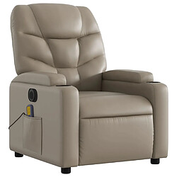 Avis vidaXL Fauteuil de massage inclinable électrique cappuccino similicuir