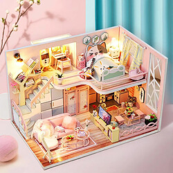 Avis Dollhouse Miniature avec des Meubles, DIY Dollhouse Kit Plus Étanche À La Poussière, Creative Filles Rêver Maison, cadeau d'anniversaire ou D'autres