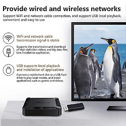 Avis Universal H313 4K 60 images/s TV Box 2.4G WiFi HDMI compatible Smart TV Box Paramètres réseau Top Box Lecteur Support.