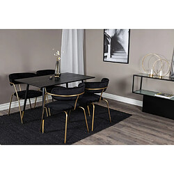 Venture Home Table repas en MDF et acier Dipp 120 x 90 cm.