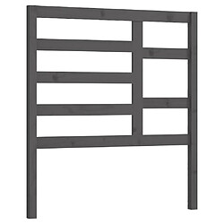 Maison Chic Tête de lit scandinave,Meuble de chambre Gris 96x4x104 cm Bois massif de pin -MN96600